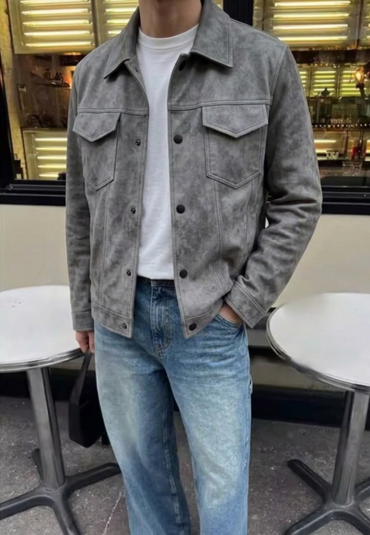 Drune | Vintage-Wildlederjacke
