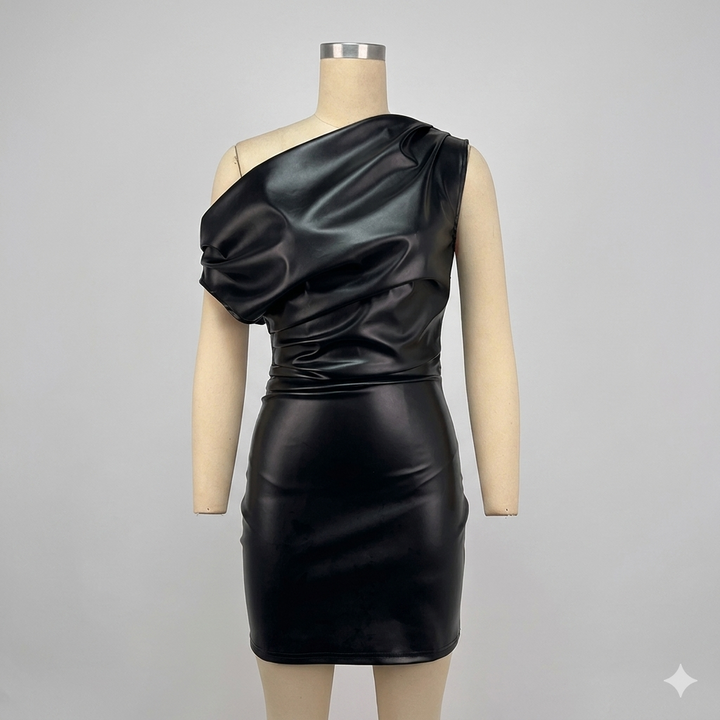 Drune | Elegantes Lederkleid