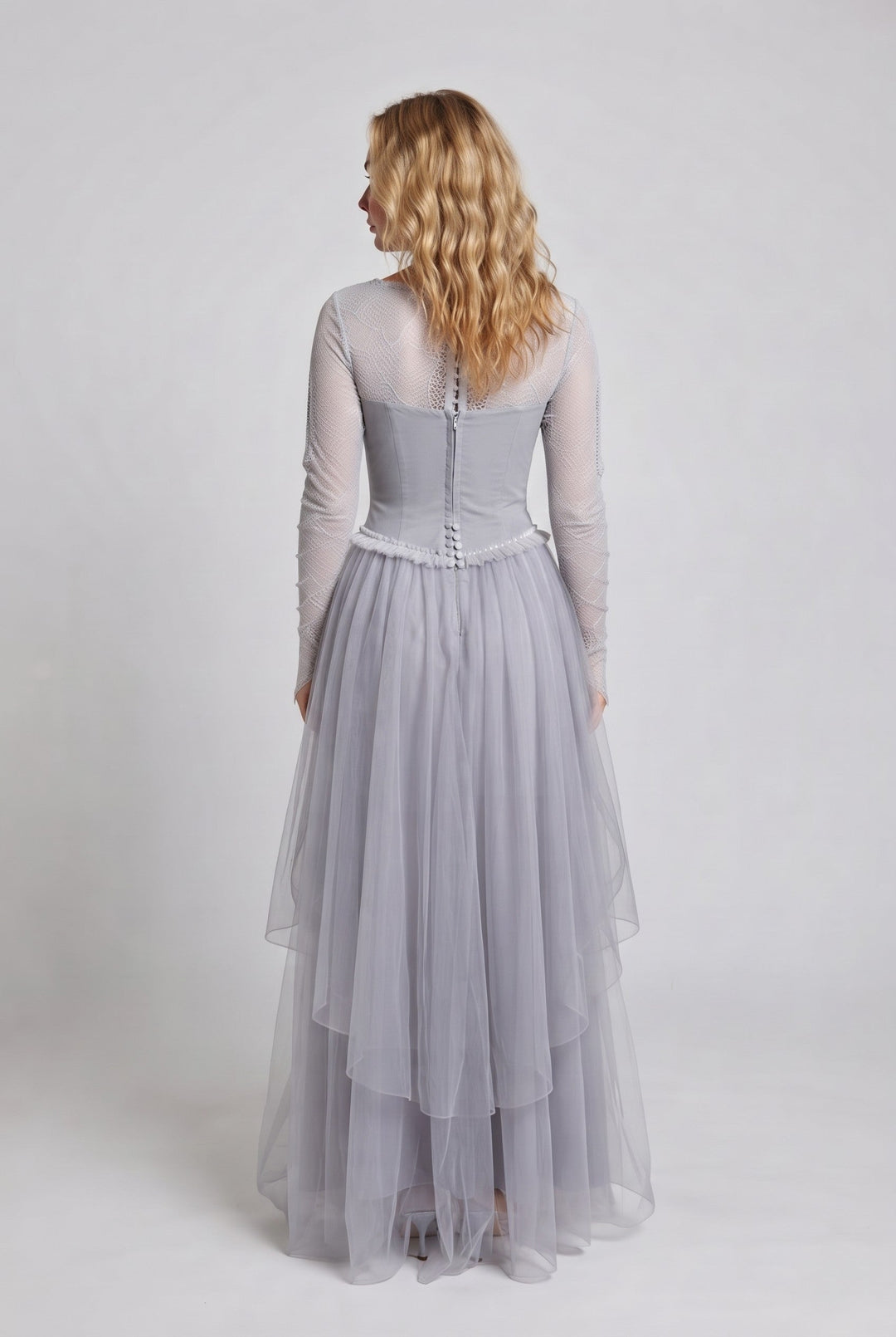 Frauen elegantes Hochzeitskleid Drune