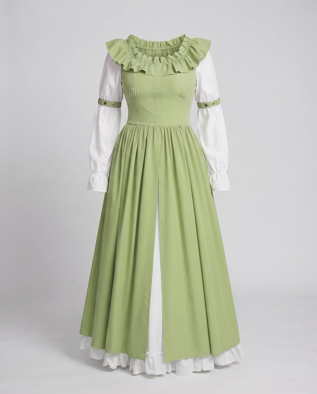 Frauen Vintage Maxi Kleid Drune