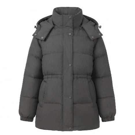 Damen Nan Kompakt Outdoor Daunenjacke mit hohem Kragen, Kinnschutz und elastischen Bündchen