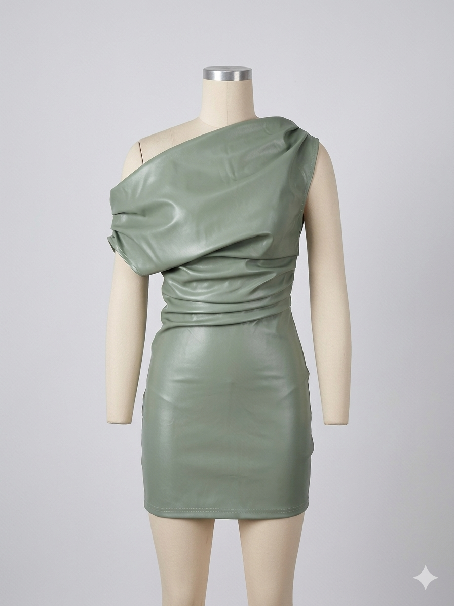 Drune | Elegantes Lederkleid