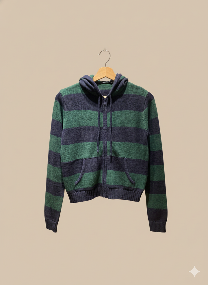 Drune | Strickjacke mit Kapuze und Reißverschluss
