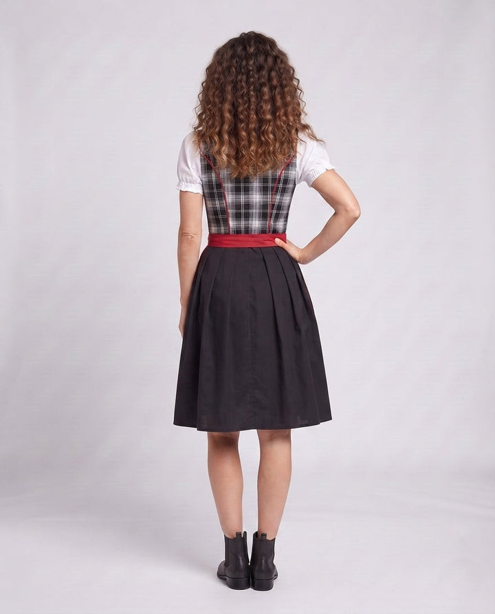 Damen Dirndl Kleid Drune