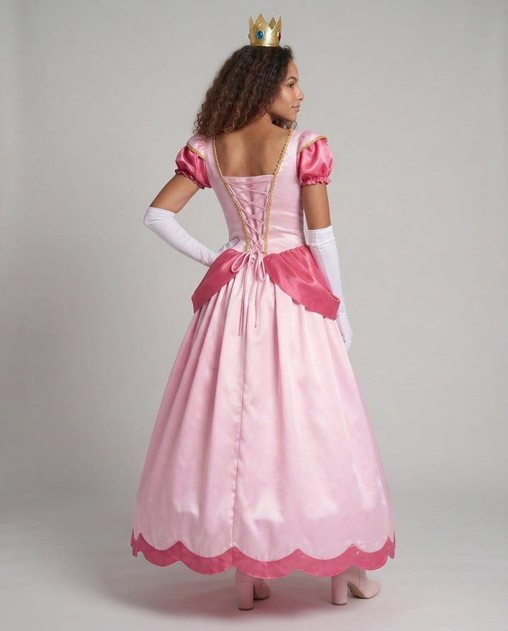 Damen Märchenhaftes Prinzessinnenkleid mit glitzerndem Tüll und eleganten Rüschen Drune