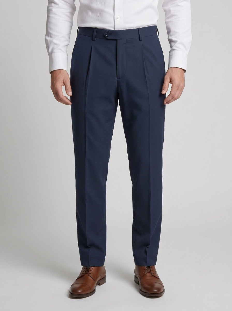 Herren elegante Anzughose mit feinem Schnitt Drune