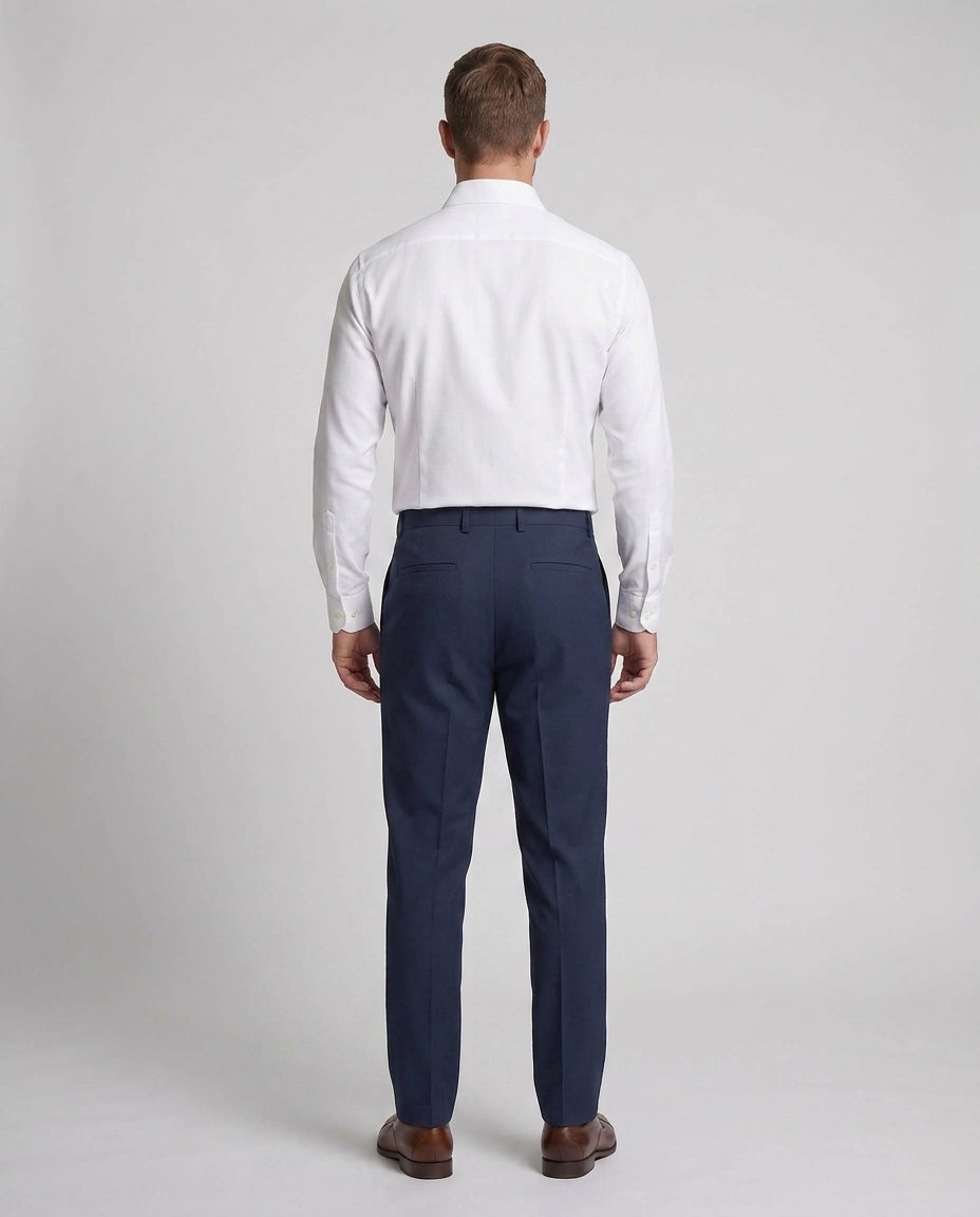 Herren elegante Anzughose mit feinem Schnitt Drune