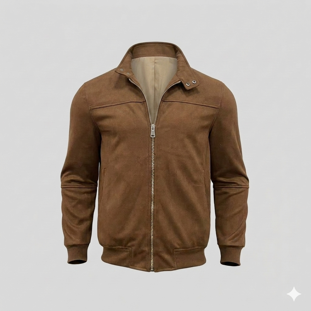 Herren hochwertige Wildlederjacke im modernen Schnitt Drune