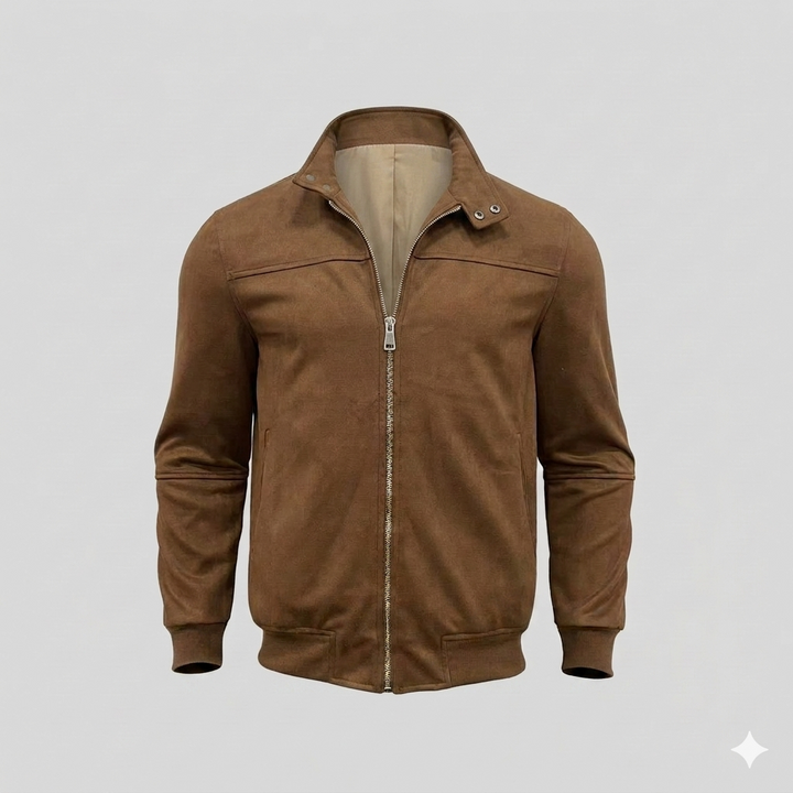 Herren hochwertige Wildlederjacke im modernen Schnitt Drune