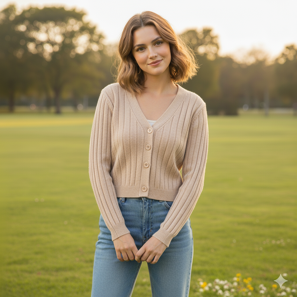 Drune | Schnürgestrickter Pullover mit V-Ausschnitt für Damen