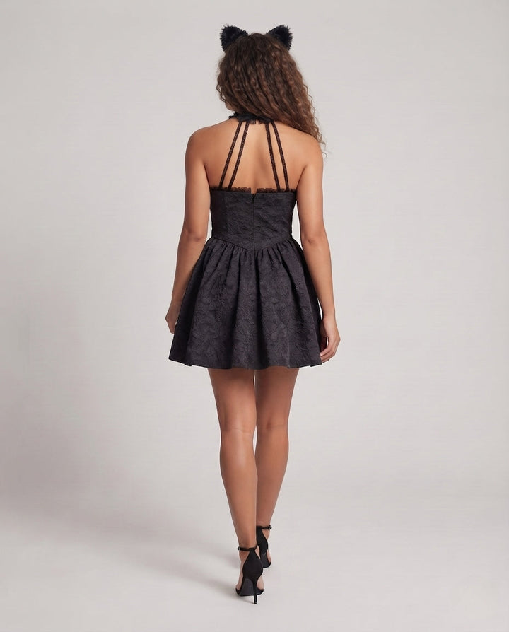 Damen Verspieltes Kleid mit verführerischen Rüschendetails Drune