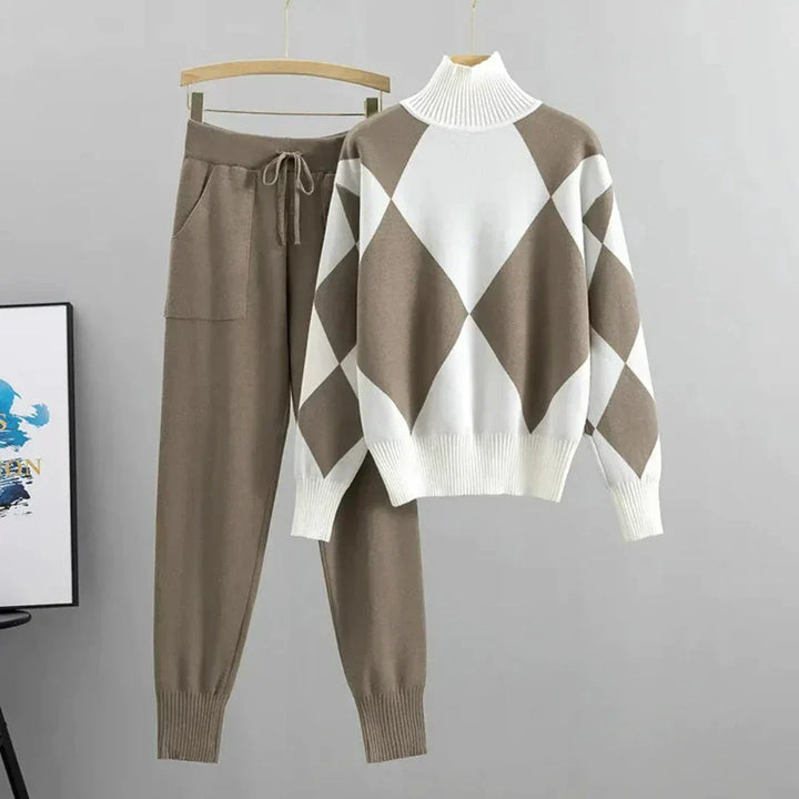 Drune | Luxusweiches Sweatshirt-Set mit langen Hosen