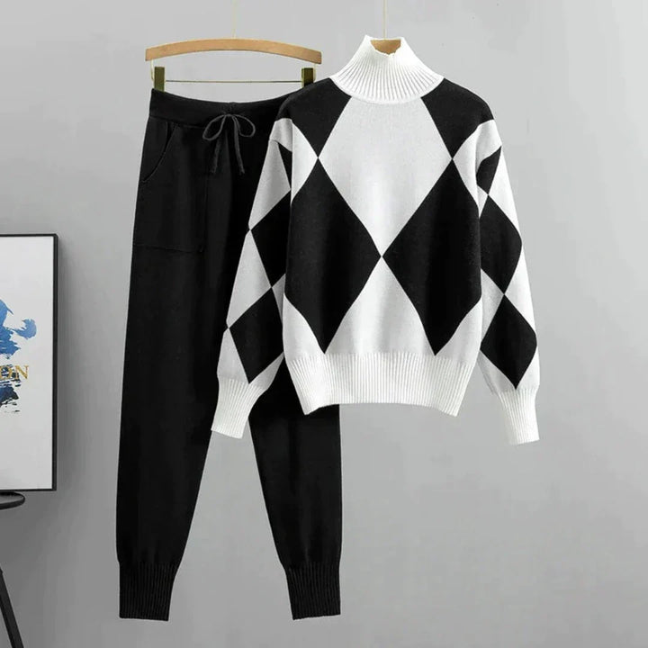 Drune | Luxusweiches Sweatshirt-Set mit langen Hosen