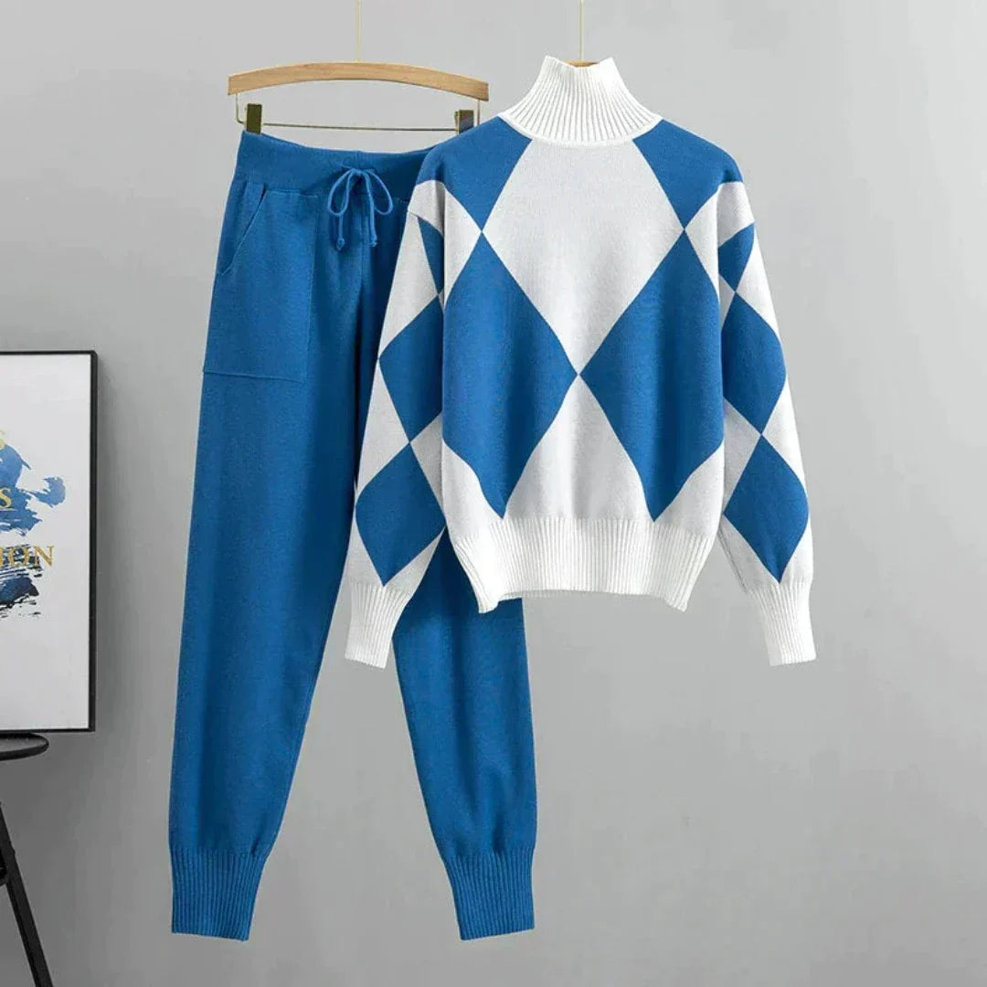 Drune | Luxusweiches Sweatshirt-Set mit langen Hosen