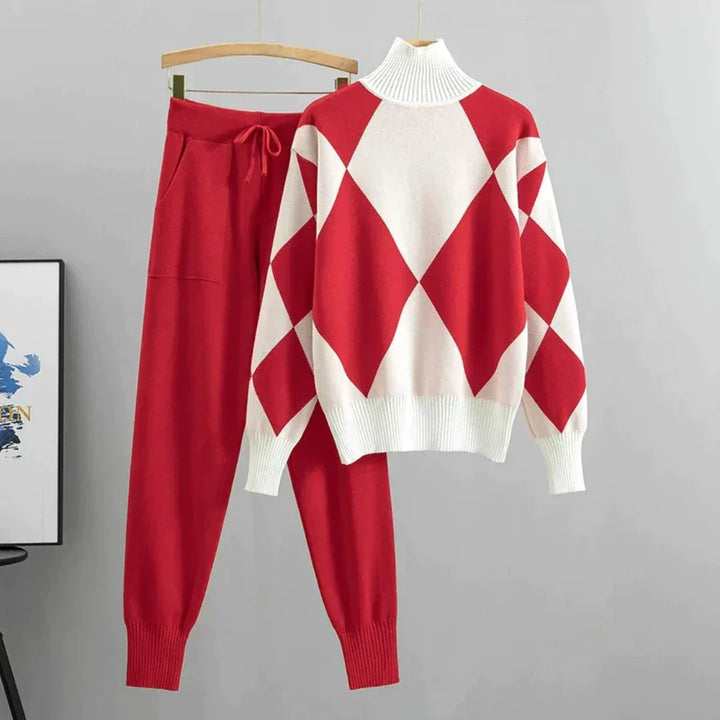 Drune | Luxusweiches Sweatshirt-Set mit langen Hosen