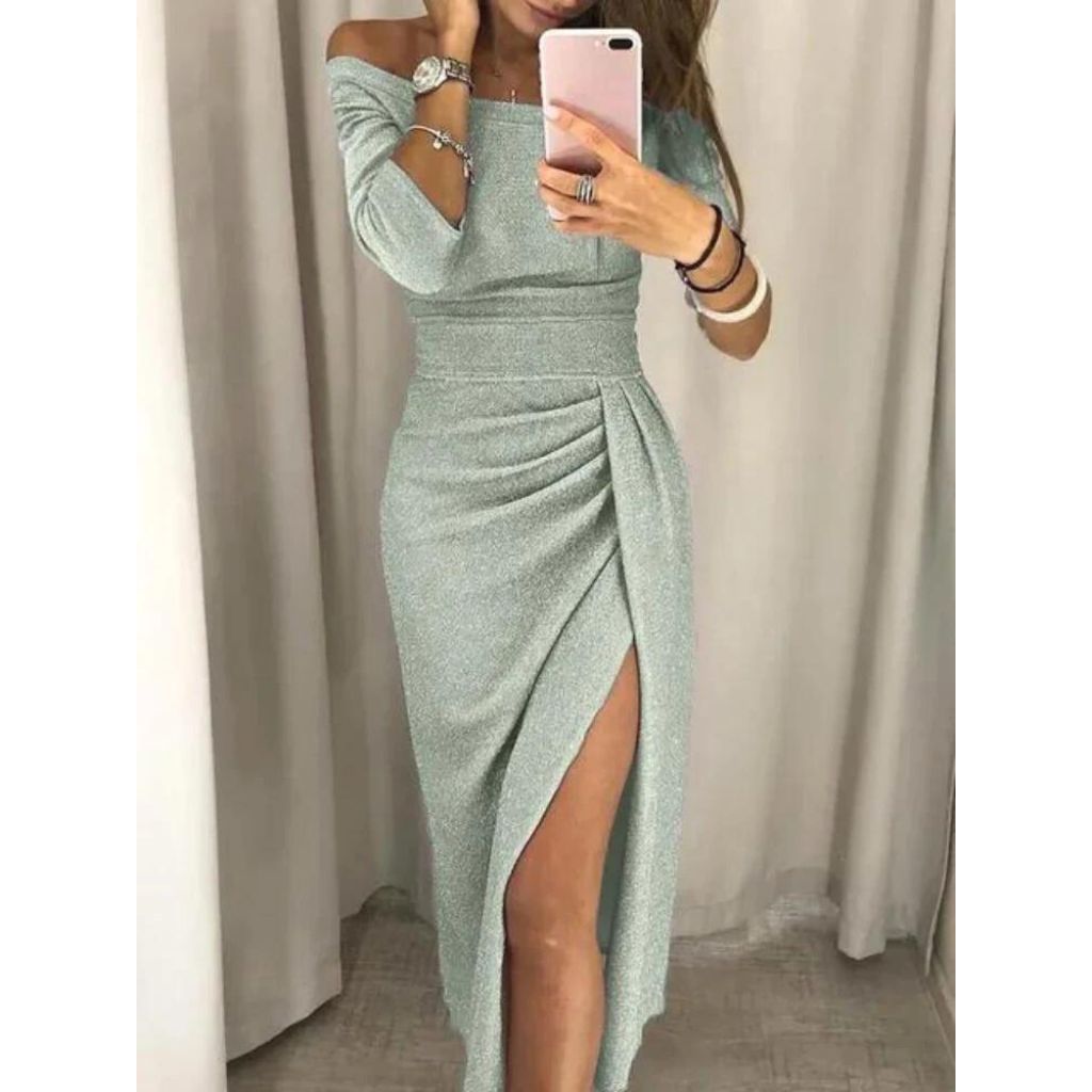 Langes elegantes Damenkleid