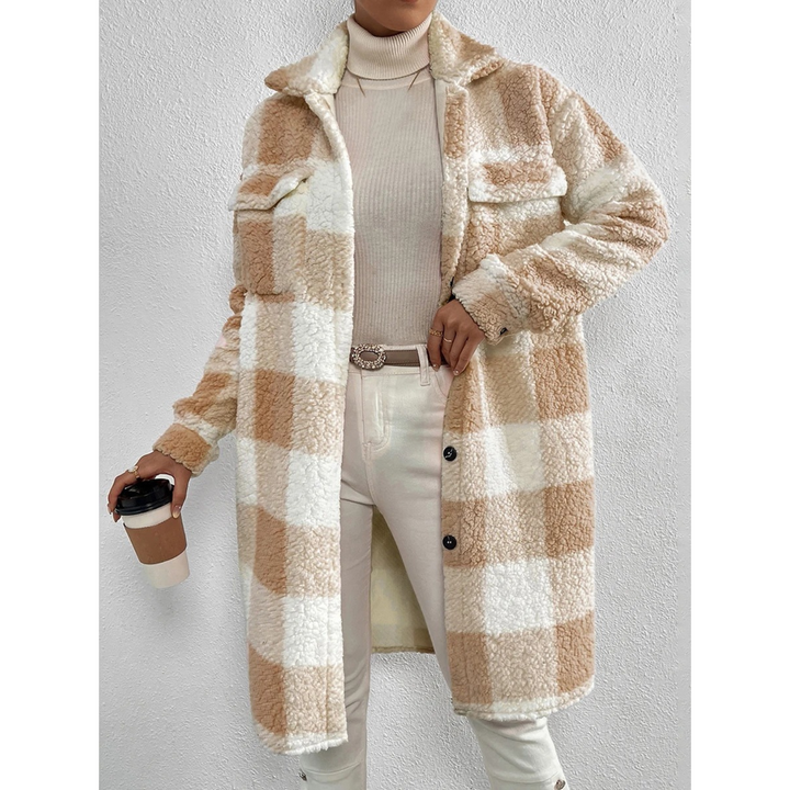 Drune | Warme karierte Fleecejacke
