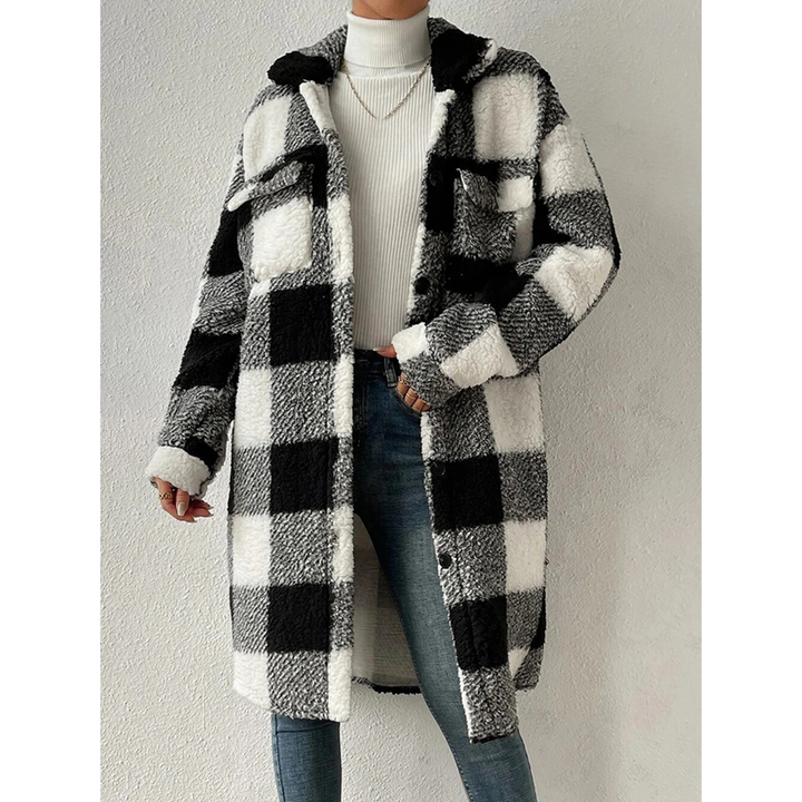 Drune | Warme karierte Fleecejacke