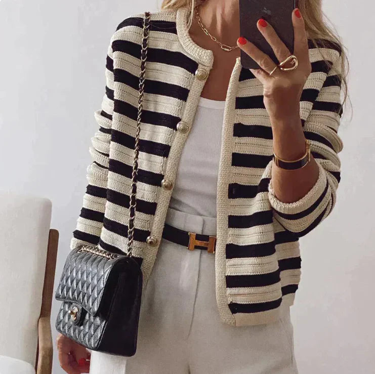 Drune | Mand Knopfverschluss Gestrickt Strickjacke Weste für Damen