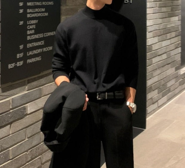 Drune | Pullover Herren mit klassischem Ausschnitt und langen Ärmeln