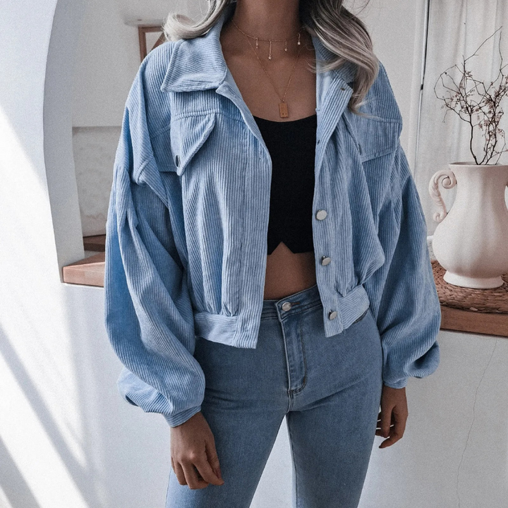 Drune | Kurze Lässige Cordjacke