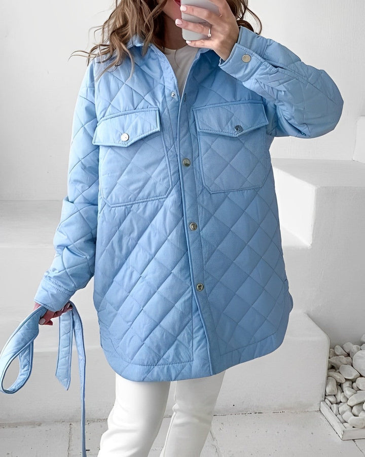 Drune | Jacke Gürtel Leichtgewichtig Jacke Winterjacke für Damen