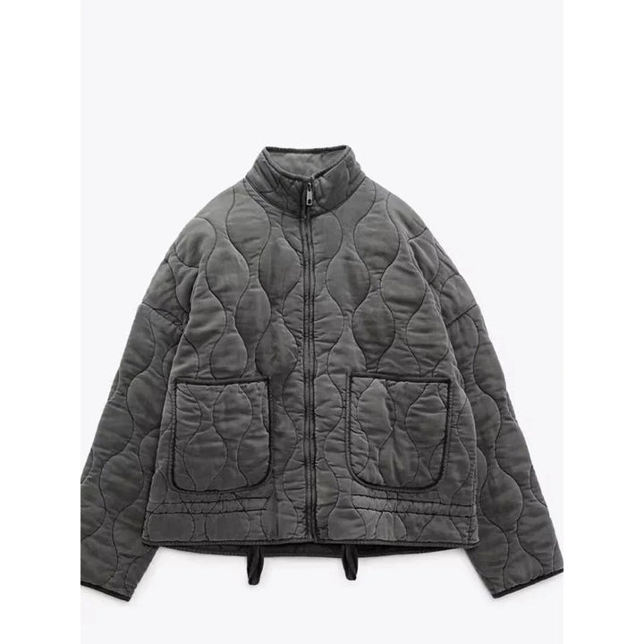 Drune | Jacke Warme Übergröße Jacke mit Reißverschluss für Damen