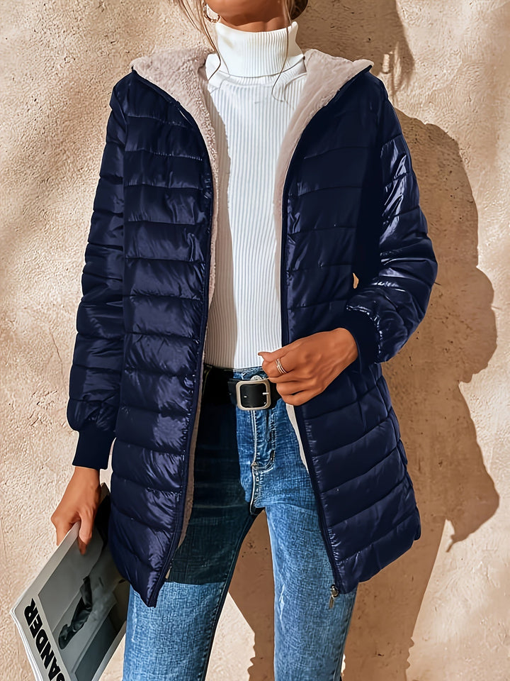 Drune | Damen Wattierte Jacke mit Kapuze und bequemer Passform