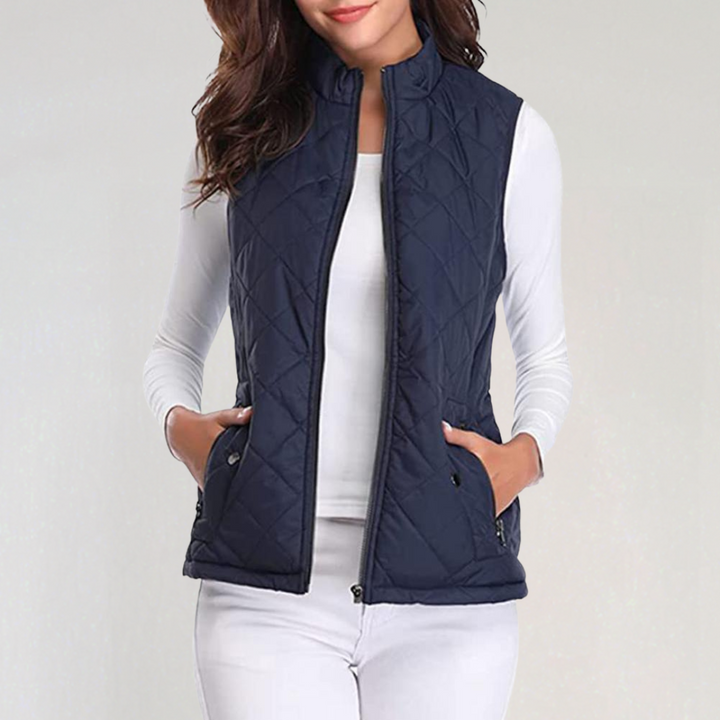 Drune | Damen Wattierte Bodywarmer mit Reißverschluss und Leichtem Design