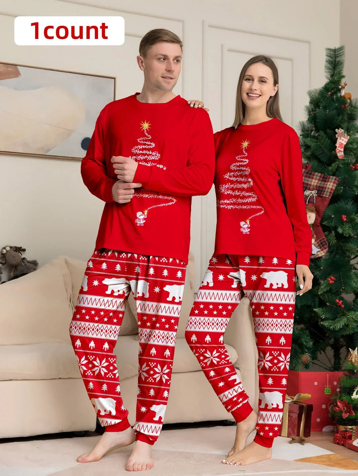 Drune | Weihnachts-Pyjama-Set - Weiche, Warme & Gemütliche Passende Outfits für die Feiertage