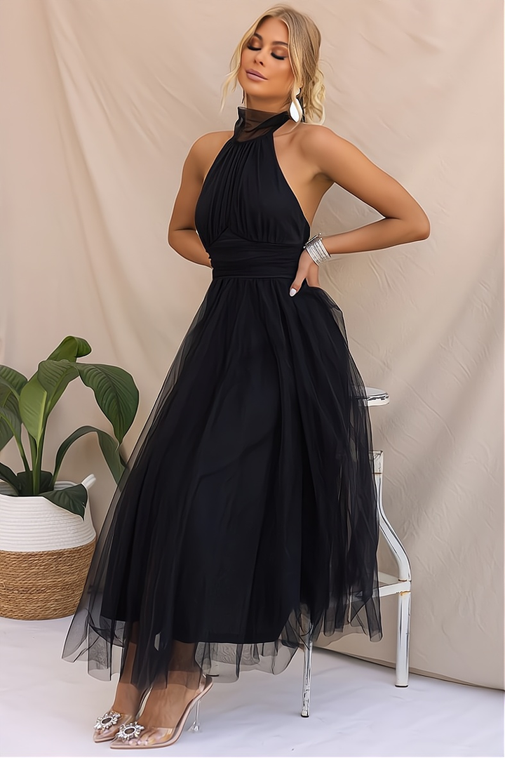 Drune | Stilvolles Ärmelloses Partykleid - Perfekt für einen Raffinierten Abendlook
