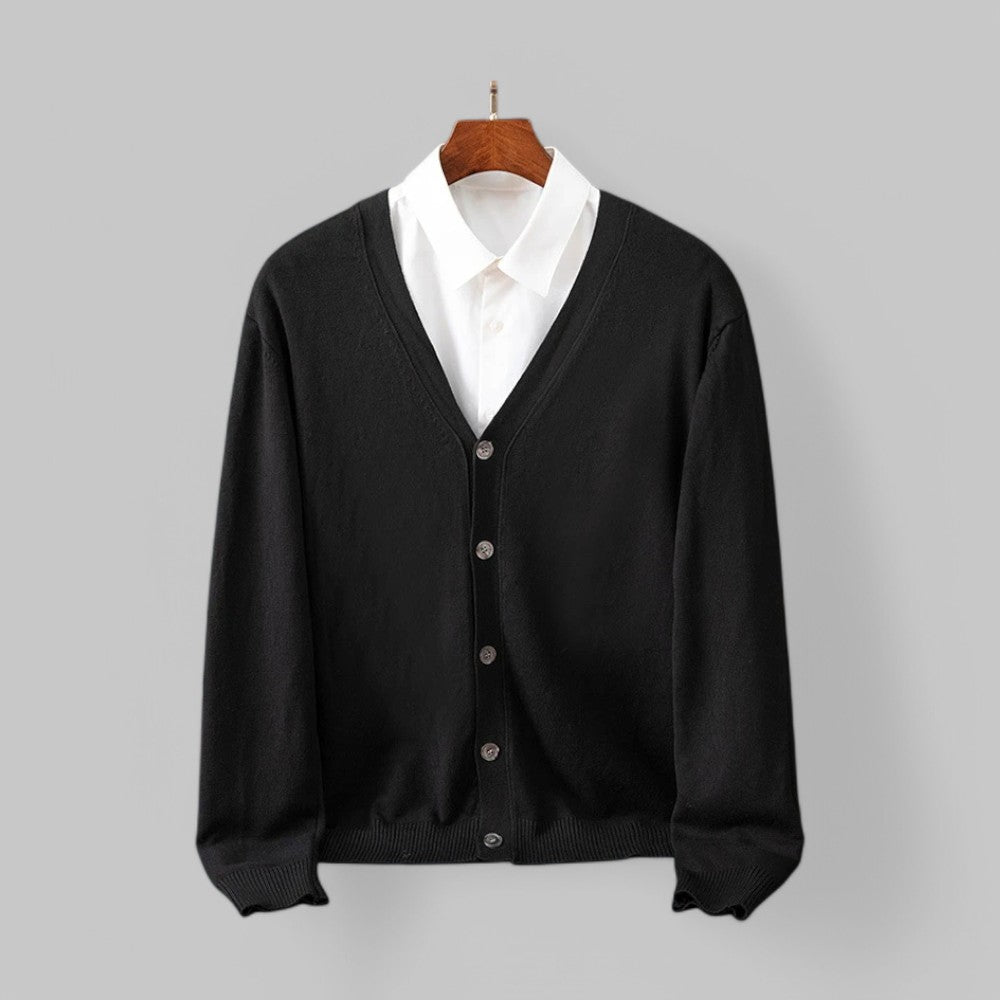 Drune | Eleganter V-Ausschnitt Cardigan für Herren