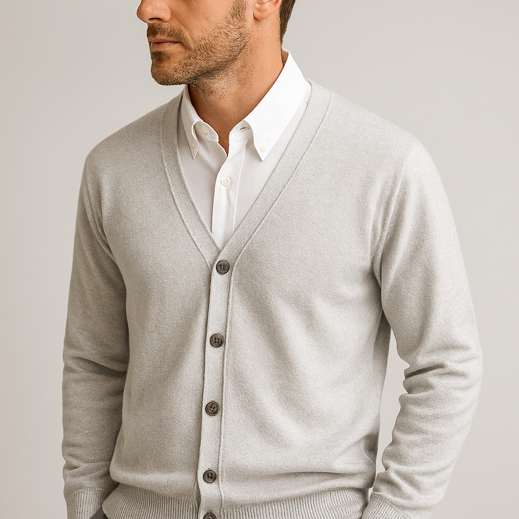 Drune | Eleganter V-Ausschnitt Cardigan für Männer