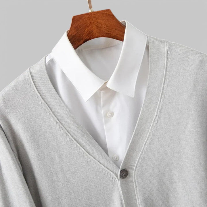 Drune | Eleganter V-Ausschnitt Cardigan für Herren