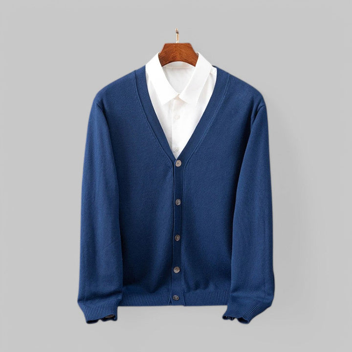 Drune | Eleganter V-Ausschnitt Cardigan für Herren