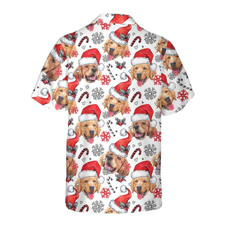 Drune | Golden Retriever Santa Hawaiian Shirt, Lustiges Weihnachts-Hundeshirt für Männer & Frauen, Bestes Weihnachtsgeschenk
