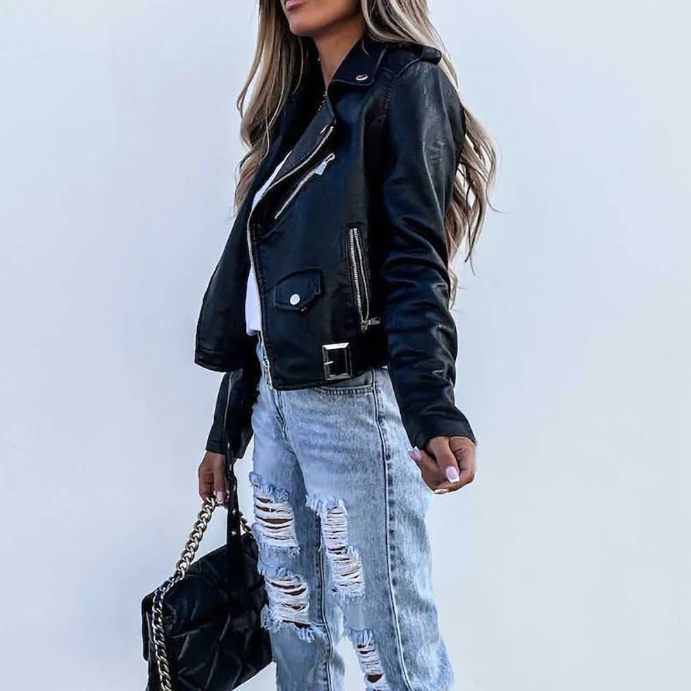 Drune | Bikerjacke mit Revers Herbst
