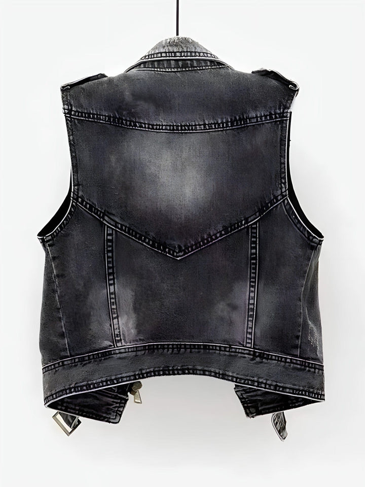 Drune | Lässige Damenweste aus Denim
