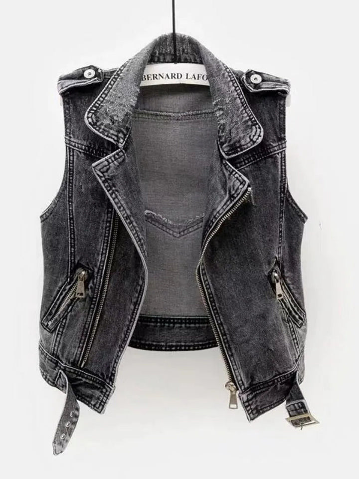 Drune | Damen Denim Weste