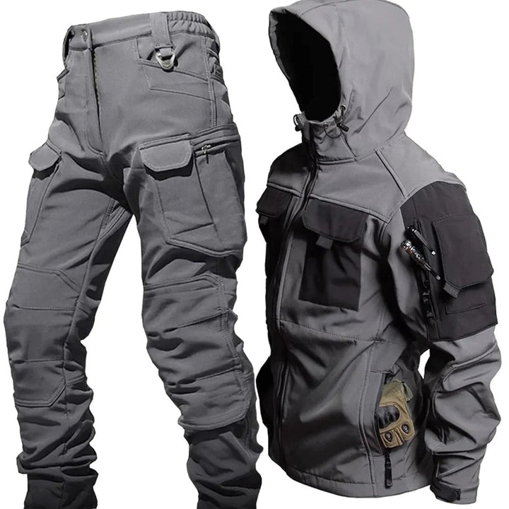 Drune | Kapuzenjacke und Cargo-Hosen-Set
