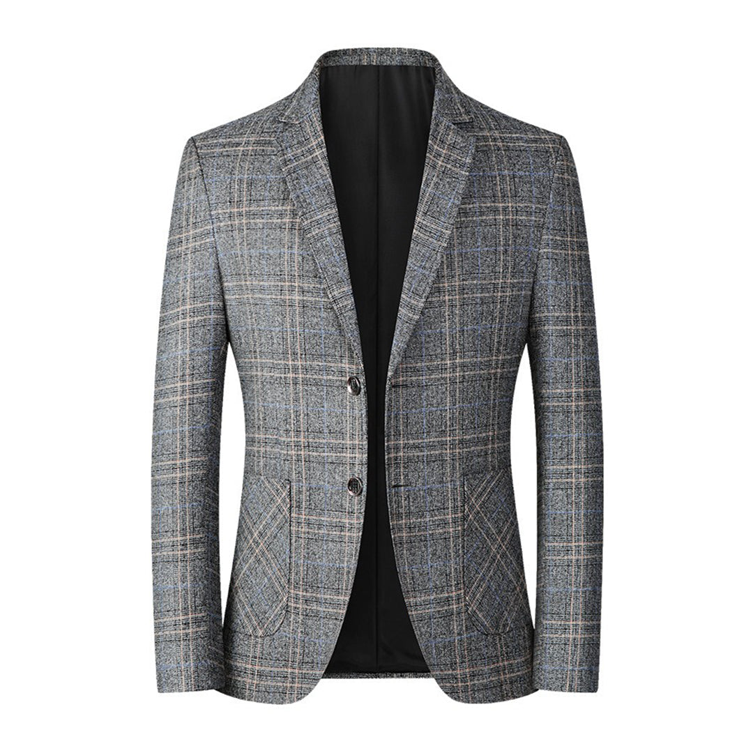 Drune | Blazer mit Karomuster - Eleganter Slim Fit Sakko für Business & Freizeit