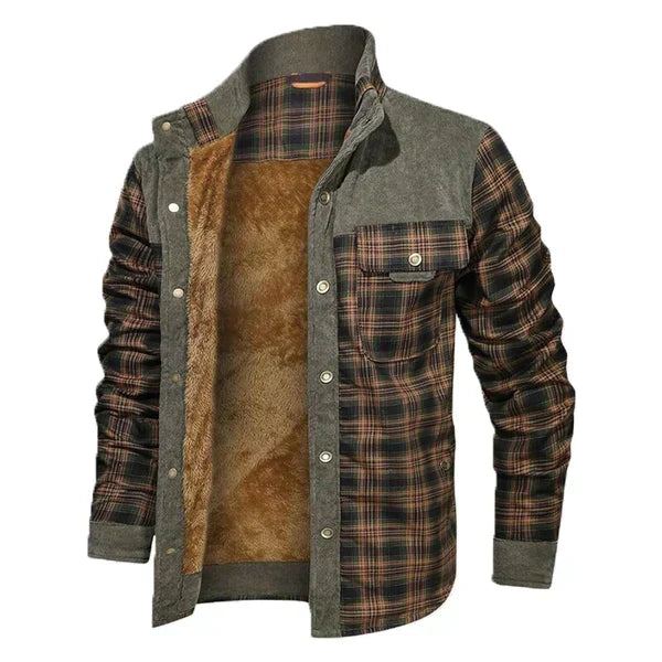 Drune | Herren Karierte Winterjacke - Gefüttert