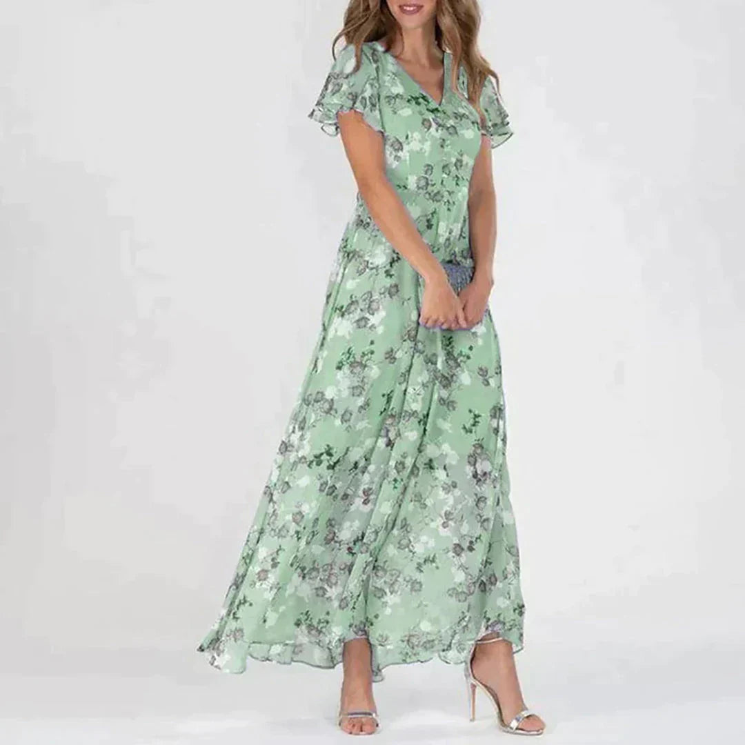 Drune | Elegante Blumen Kleid für Festliche Anlässe