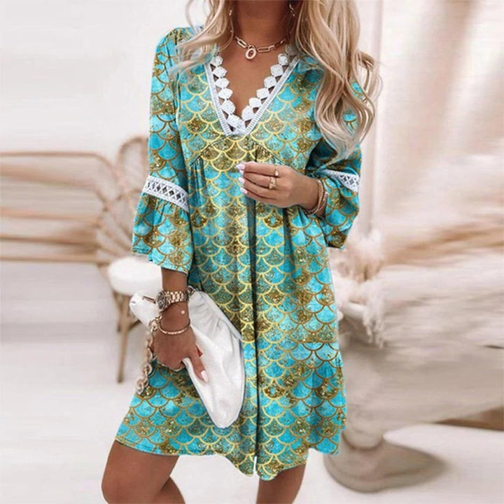 Drune | Besticktes V-Ausschnitt Kleid