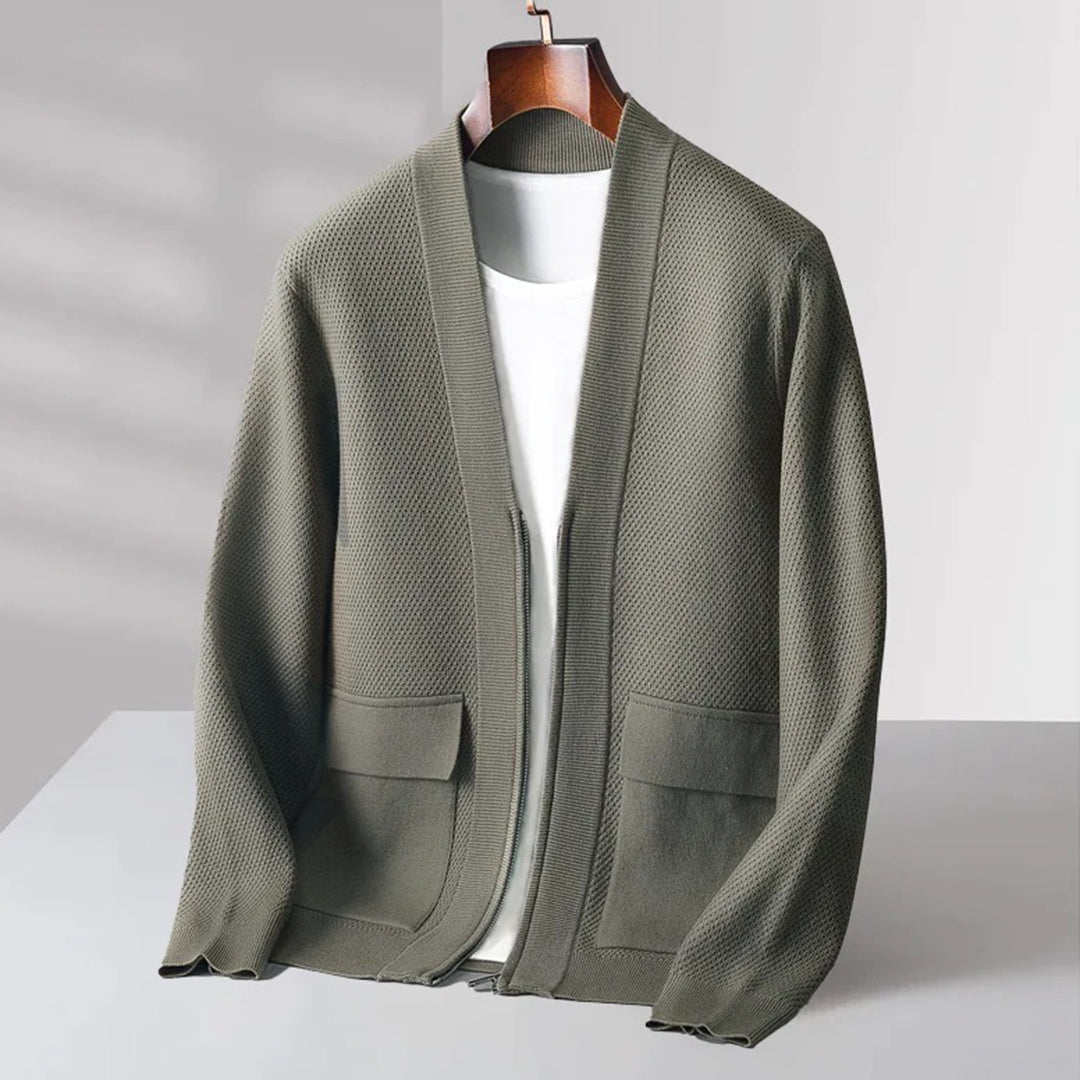 Drune | Herren Strickjacke Aus Wolle
