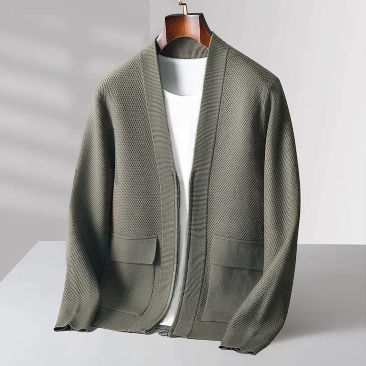 Drune | Herren Strickjacke Aus Wolle