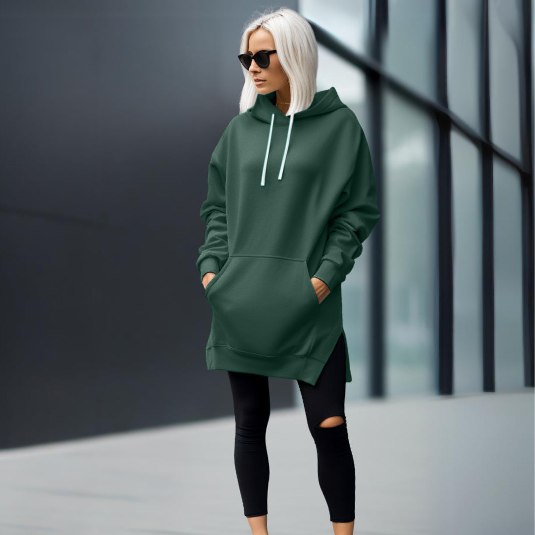 Drune | Bequemes Oversize-Kleid mit Kapuze für Damen