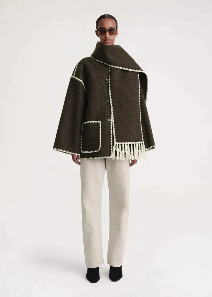Drune | Luxusjacke mit Schal