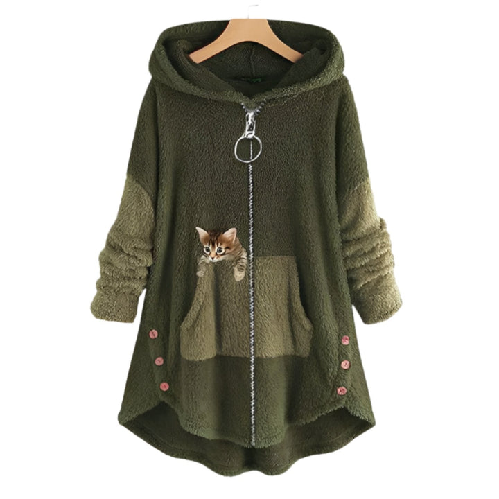 Drune | Fleecejacke in Übergröße - Perfekt für den Alltag und Outdoor-Aktivitäten für Frauen