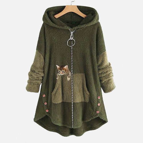 Drune | Fleecejacke mit Kapuze